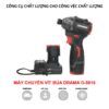 Máy chuyên vít búa Drama 5818, Lực siết 160Nm, Lõi Đồng Không Chổi Than, Hệ Pin 16.8V Tặng 1 túi vải