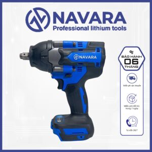 Thân Máy Siết Bulong NAVARA 6004, NVR-6004, Không Chổi Than Lực Siết 520 N.m 4 Cấp Lực Chân Pin Phổ Thông