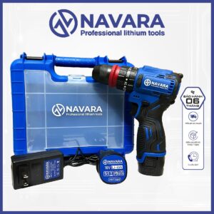 Máy Khoan Pin NAVARA NVR-7001 Quick 3 Chức Năng Động Cơ Không Chổi Than 20 Cấp Độ Trượt Đầu Kẹp 10mm Pin Lithium-ion Dung Lượng Cao 4 Cell 2000mAh vn chuyên nghiệp diy kim loại khoan