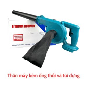 Thân Máy Thổi Bụi dùng Pin chân Pin phổ thông Makita M21, 2 chức năng Hút Thổi, Công suất 680W