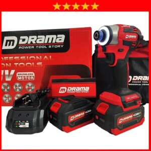 Máy chuyên bắn Vít búa DRAMA 5668 Phiên Bản TD173 Red Không Chổi Than Chân Pin Phổ Thông, 4 Cấp Lực