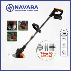 Máy Cắt Cỏ Pin Đa Năng 1800W, Pin dung lượng cao, Công Suất 1800W, 8 lưỡi cắt, Động cơ lõi đồng, THÂN MÁY ĐÃ GỒM LƯỠI