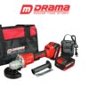 Máy mài pin DRAMA D-5122 không chổi than Chân Pin Phổ Thông M21, máy cắt cầm tay