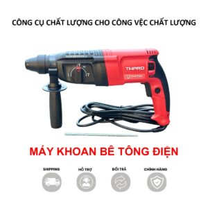 Máy khoan phá bê tông THPRO 226 Công suất 1050W động cơ lõi đồng, 4 chế độ, sử dụng điện 220V khoan rút lõi betong