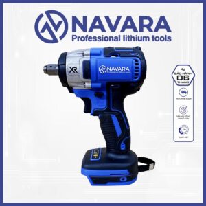 Thân Máy Siết Bulong Navara NVR-6001 380N.m, Động cơ không chổi than, Chân Pin Phổ thông