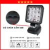 Đèn Led Chạy Pin Có 2 Cổng Sạc USB, Chân Pin Phổ Thông Makita M21, Đèn 16 Bóng Led Siêu Sáng Phụ Kiện Dụng Cụ Điện