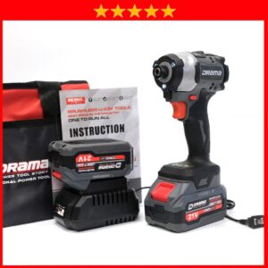 Máy Chuyên Vít DRAMA 5168 Bản FLEX Xám Xi Măng Động Cơ Không Chổi Than Lực Siết 250nm Sử Dụng Chân Pin Phổ Thông 4CM