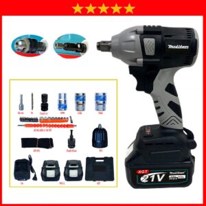 Máy Siết Bulong pin 330Nm Không Chổi Than Lõi Đồng Đầu Bu Lông 2in1 Bắn Vít Khoan Tường